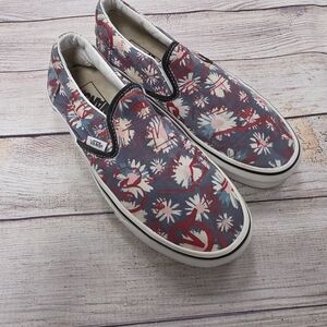 Vans Floral Slip-On Sneakers Size 8
